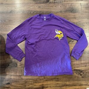 Minnesota Vikings Darrius Rucker Purple Long Sleeve Shirt  with pocket #NFL